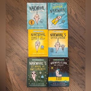 Narwhal and Jelly Book Set | Bundle of 6 Books by Ben Clanton | Like New